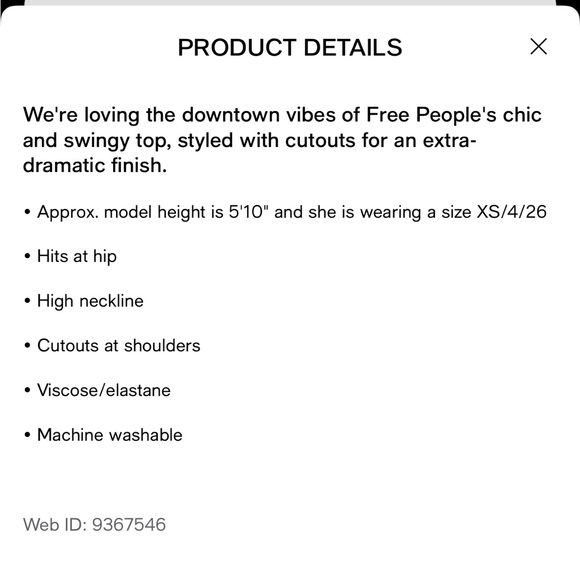 Free People Downtown Girl Tunic Top - Picture 6 of 6